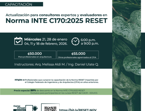 Actualización en Norma INTE C-170:2025 RESET